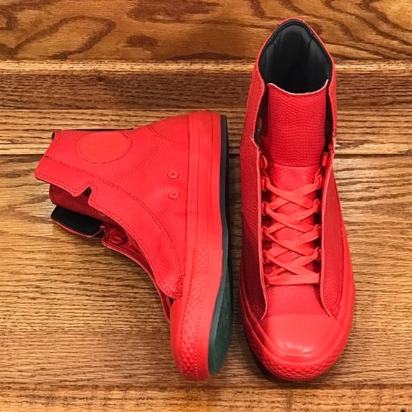 Converse CTAS Alpha Hi Red Red Light Blue Shoes - Picture 4 of 7